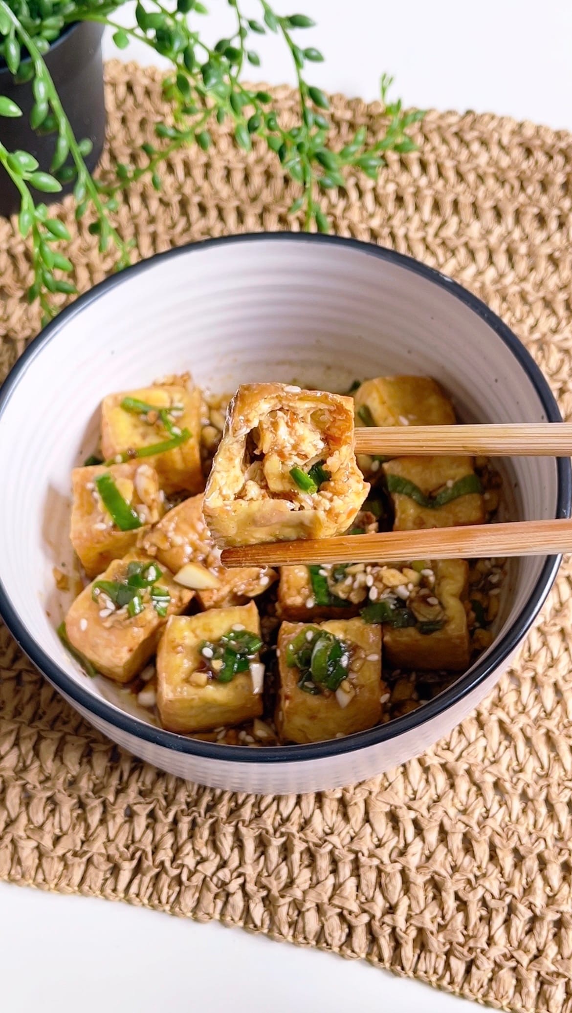 15 Mins Crispy Air Fryer Tofu