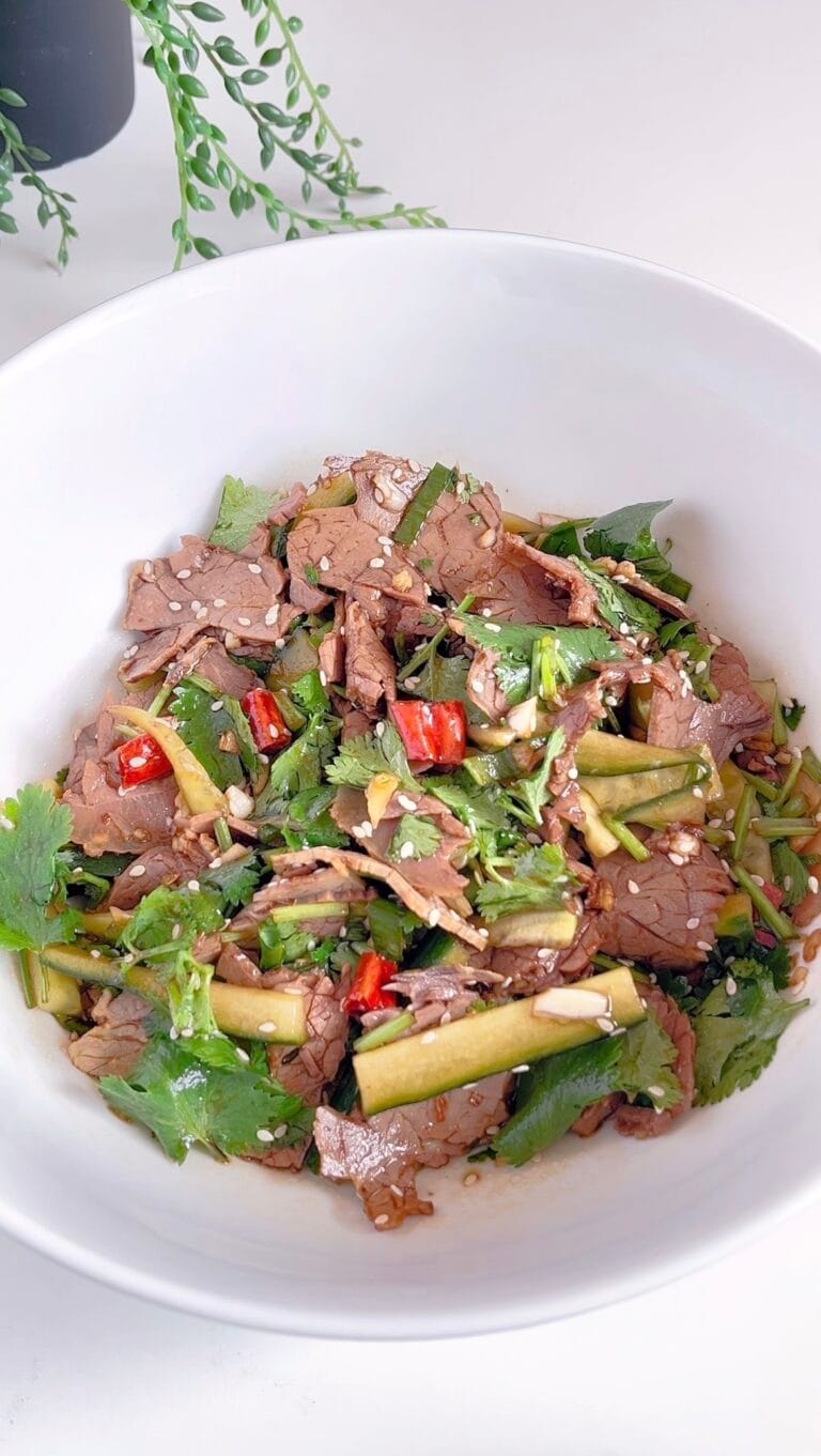 15 Mins Chinese Spicy Beef Salad