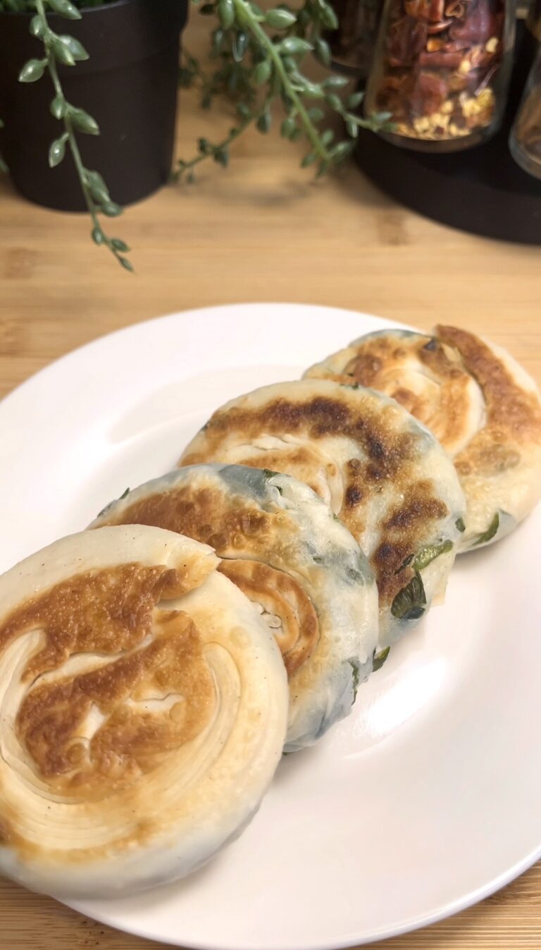 Crispy Spring Onion/ Scallion Pancakes