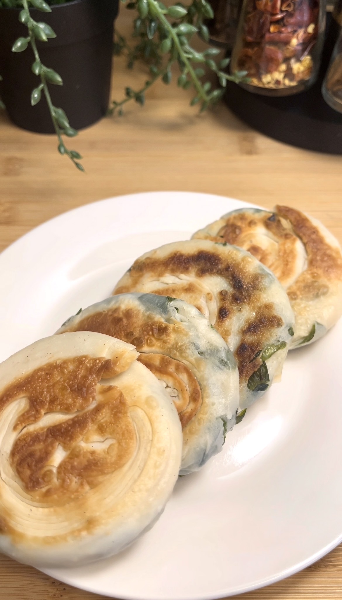 Crispy Spring Onion/ Scallion Pancakes