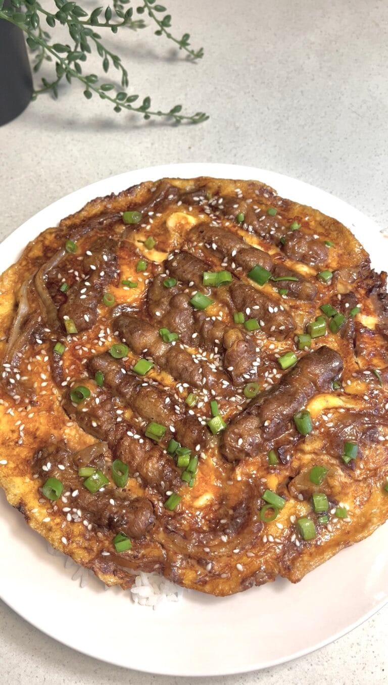 Beef and Egg Rice Bowl