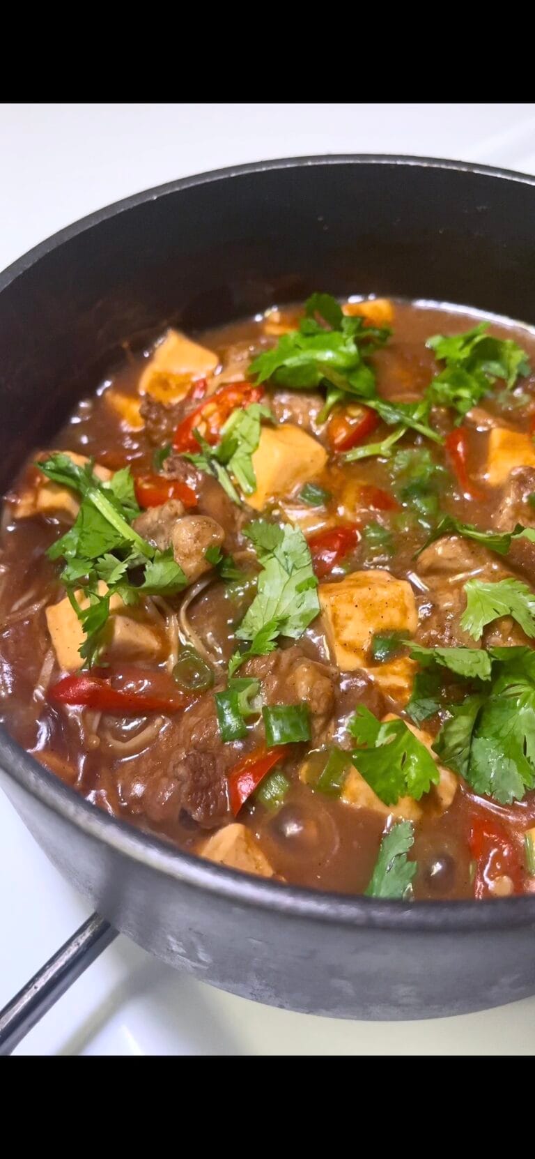 Black Pepper Beef & Tofu Pot